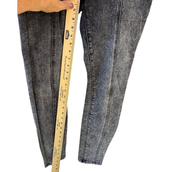 Mother The Seamed Swooner Skimp Jeans Size 29 Black Denim USA - Picture 15 of 16